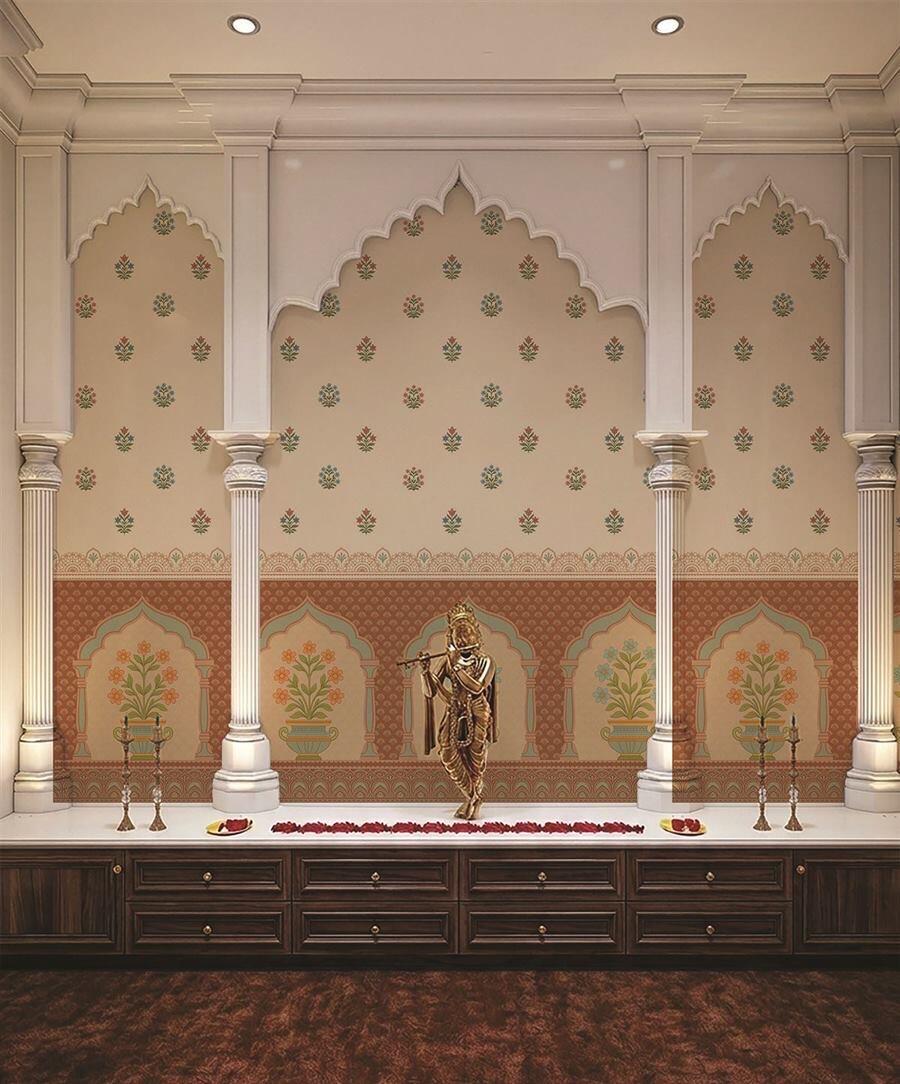 Floral Jharokha classic wallpaper – The Wall Chronicles