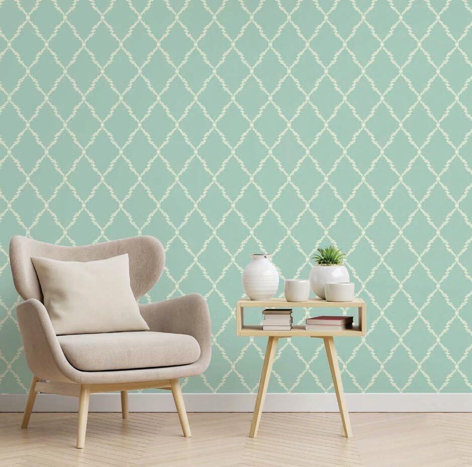 Mint Trellis classic wallpaper – The Wall Chronicles