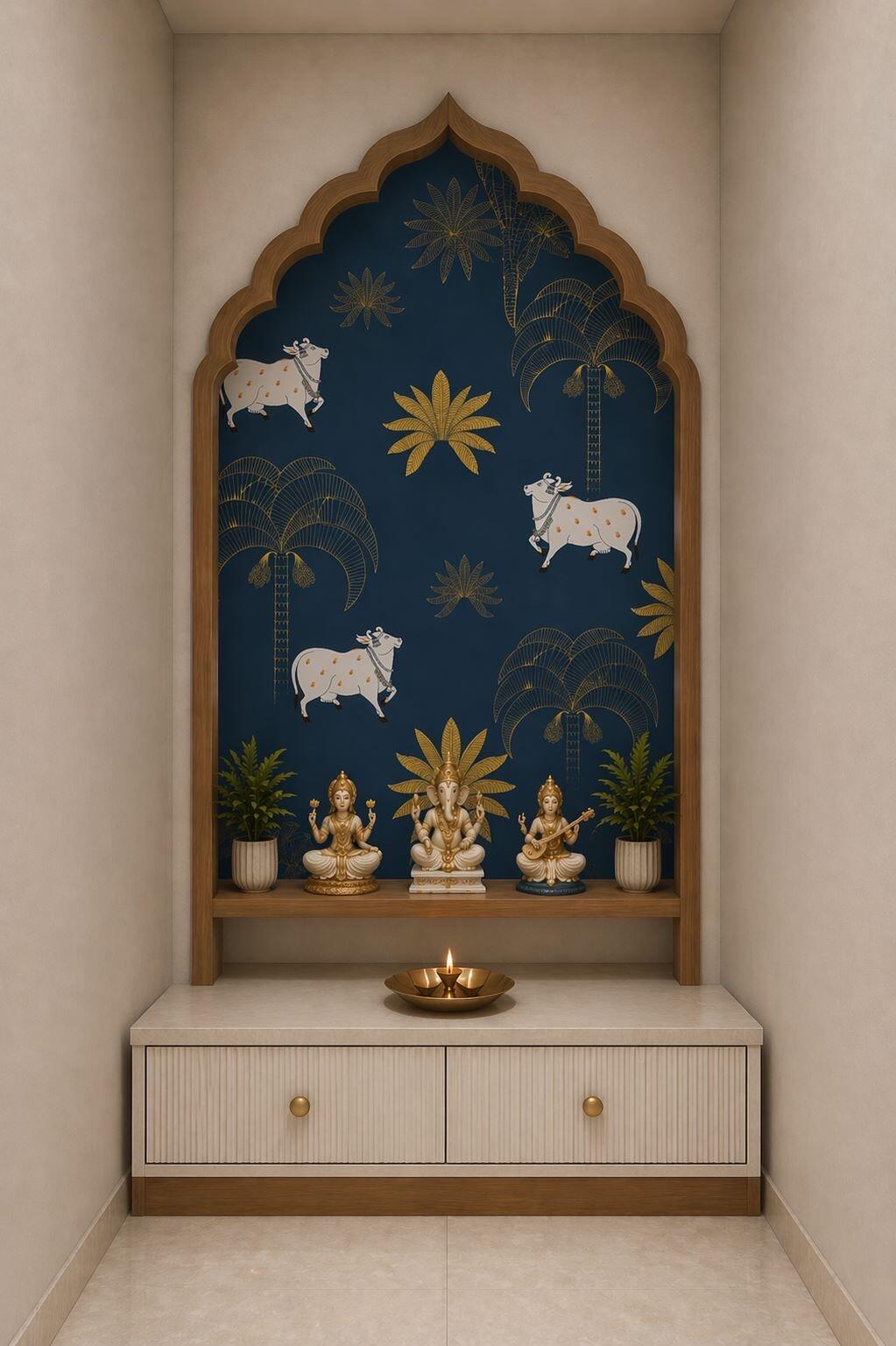 Vrindavan Nights classic wallpaper – The Wall Chronicles