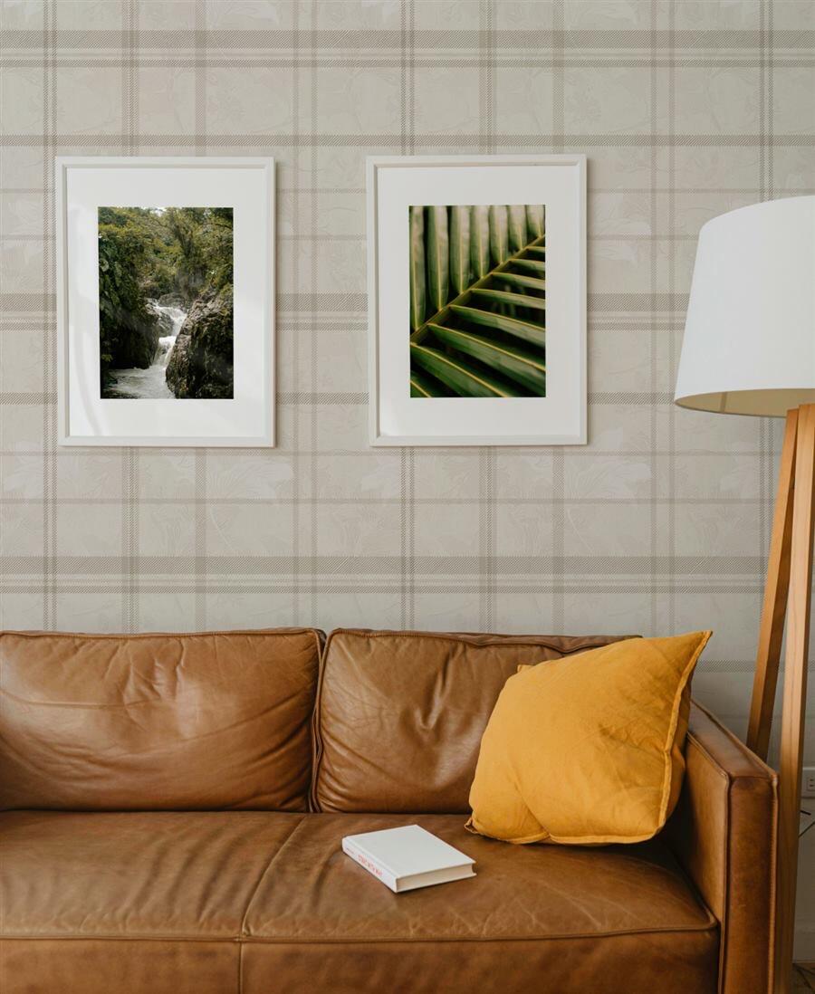 Botanical Plaid floral wallpaper – The Wall Chronicles