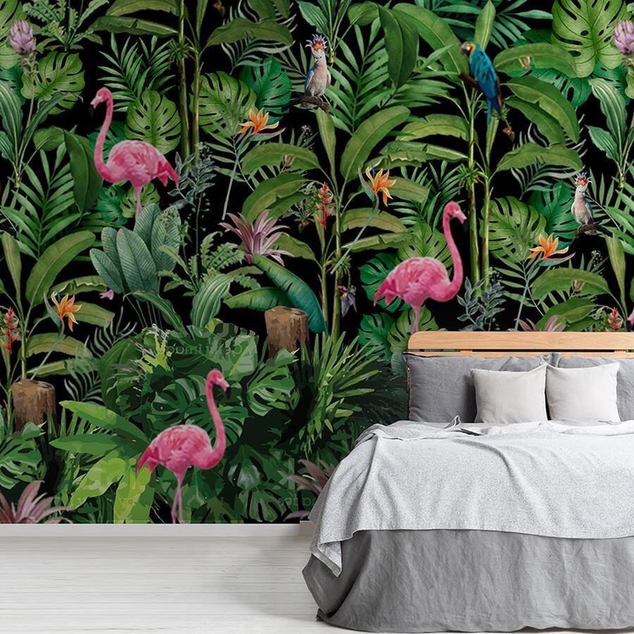 Midnight Sanctuary floral wallpaper – The Wall Chronicles
