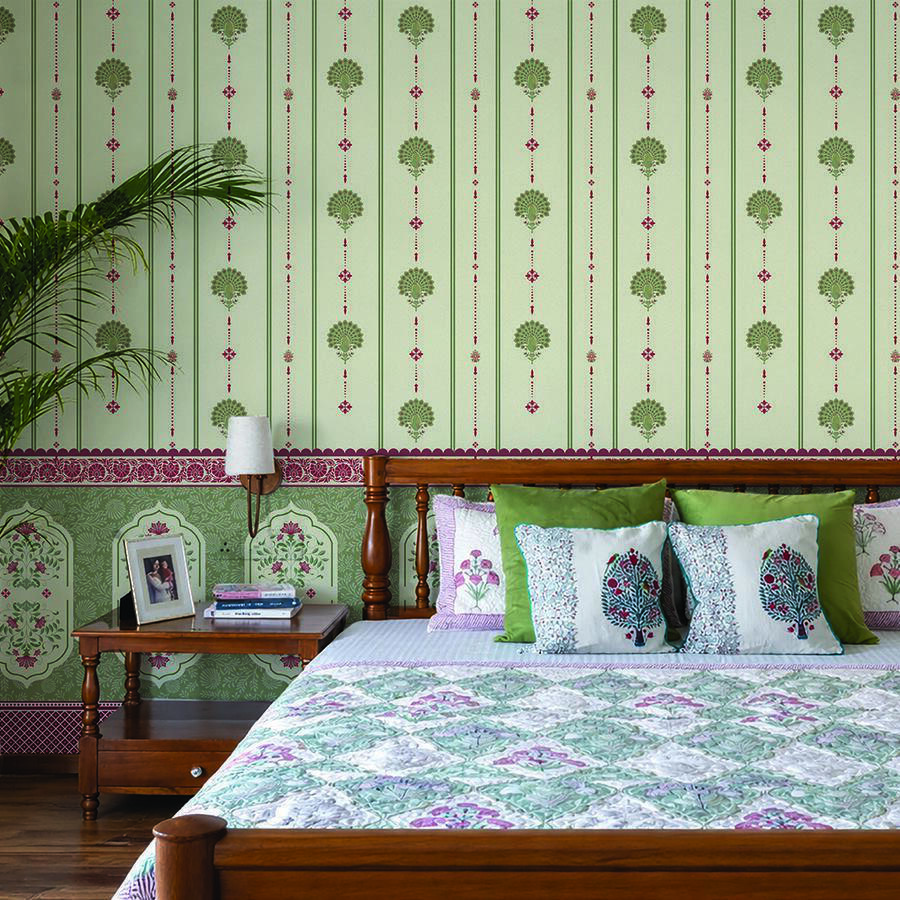 Peacock & Petals floral wallpaper – The Wall Chronicles