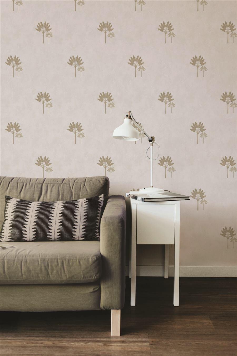 Sandstone Palm floral wallpaper – The Wall Chronicles