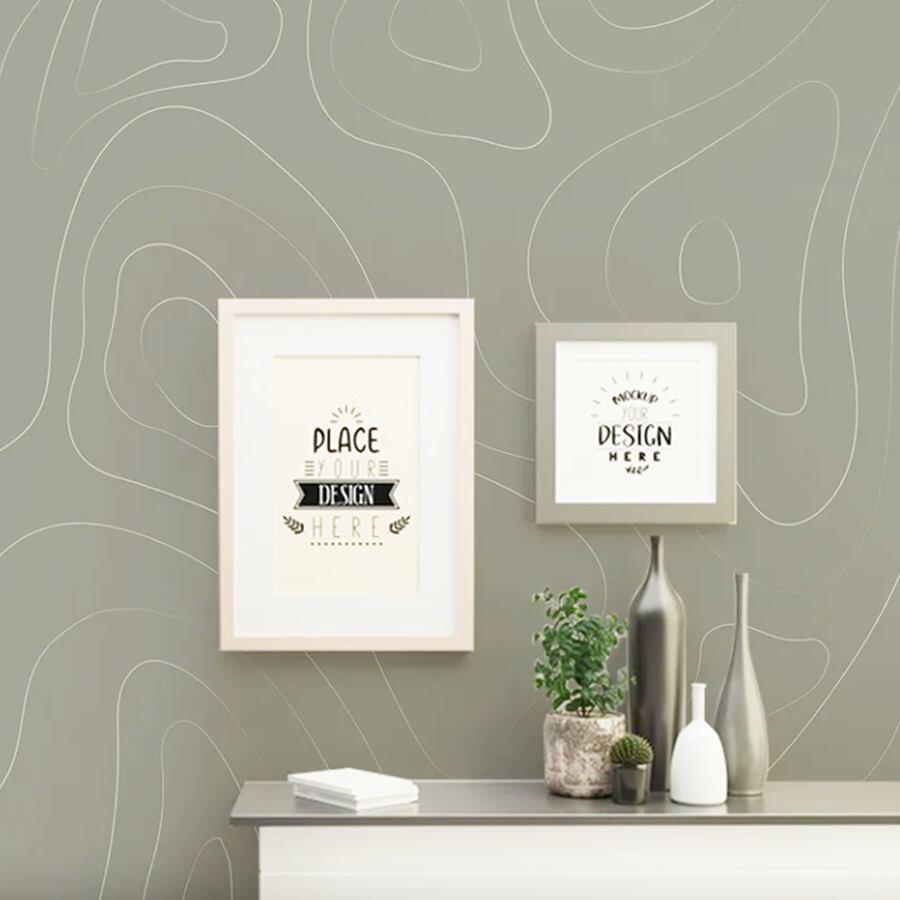 Curved Lines modern pattern wallpaper – The Wall Chronicles