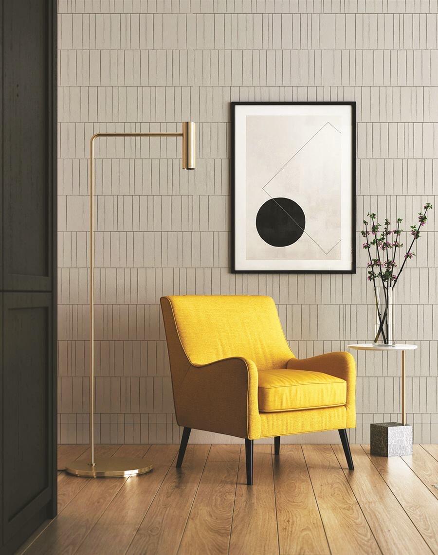 Fluted Stone modern pattern wallpaper – The Wall Chronicles