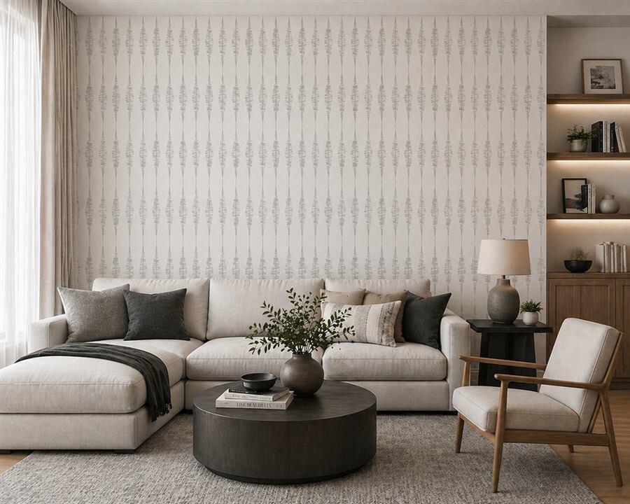 Frequency Grey modern pattern wallpaper – The Wall Chronicles