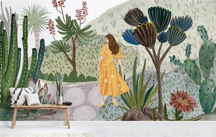 Cactus Trails botanical wallpaper – The Wall Chronicles
