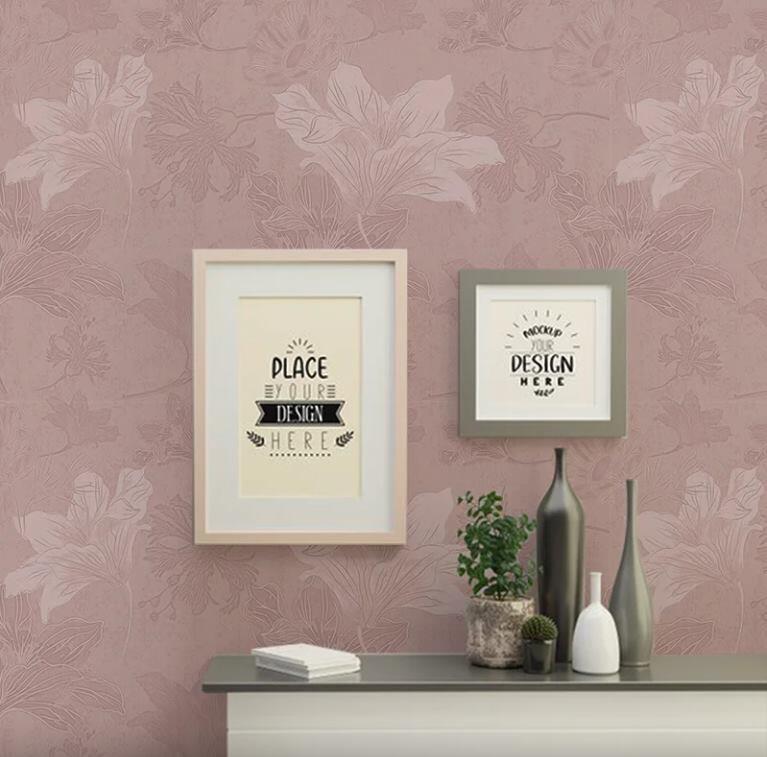 Mauve Blooms botanical wallpaper – The Wall Chronicles