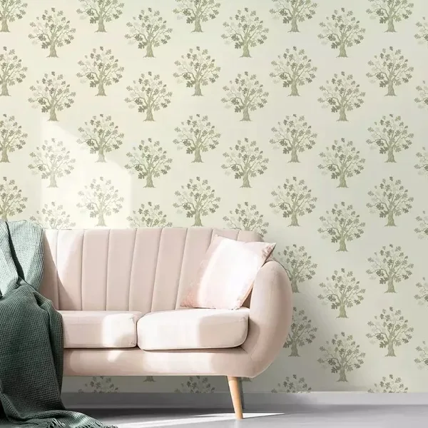 Oak Woods botanical wallpaper – The Wall Chronicles