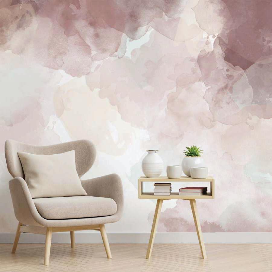 Rose Quartz abstract wallpaper – The Wall Chronicles