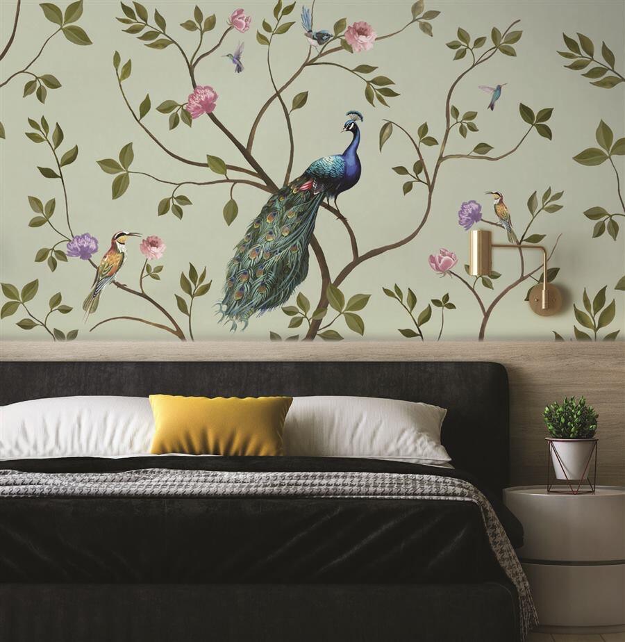 Peacock Chinoiserie chinoiserie wallpaper – The Wall Chronicles
