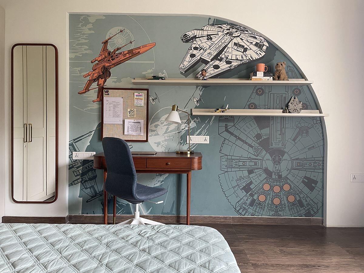 Wallpaper installation – The Wall Chronicles