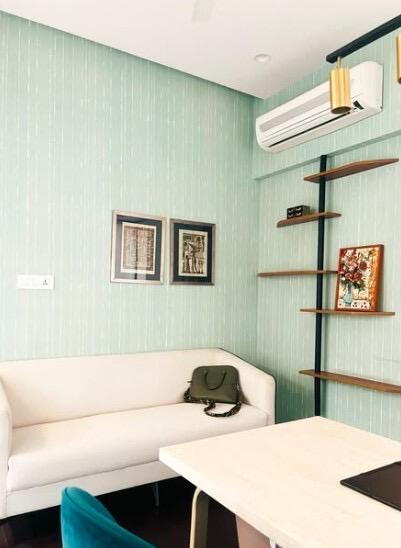 Mint stripe wallpaper installation – The Wall Chronicles