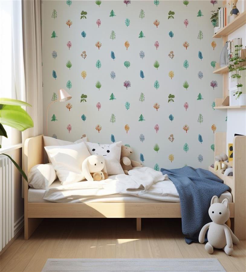 Leafy Tales bedroom wallpaper – The Wall Chronicles
