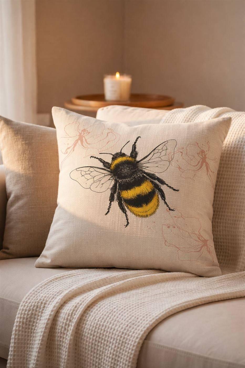 Bumble Bloom cushion