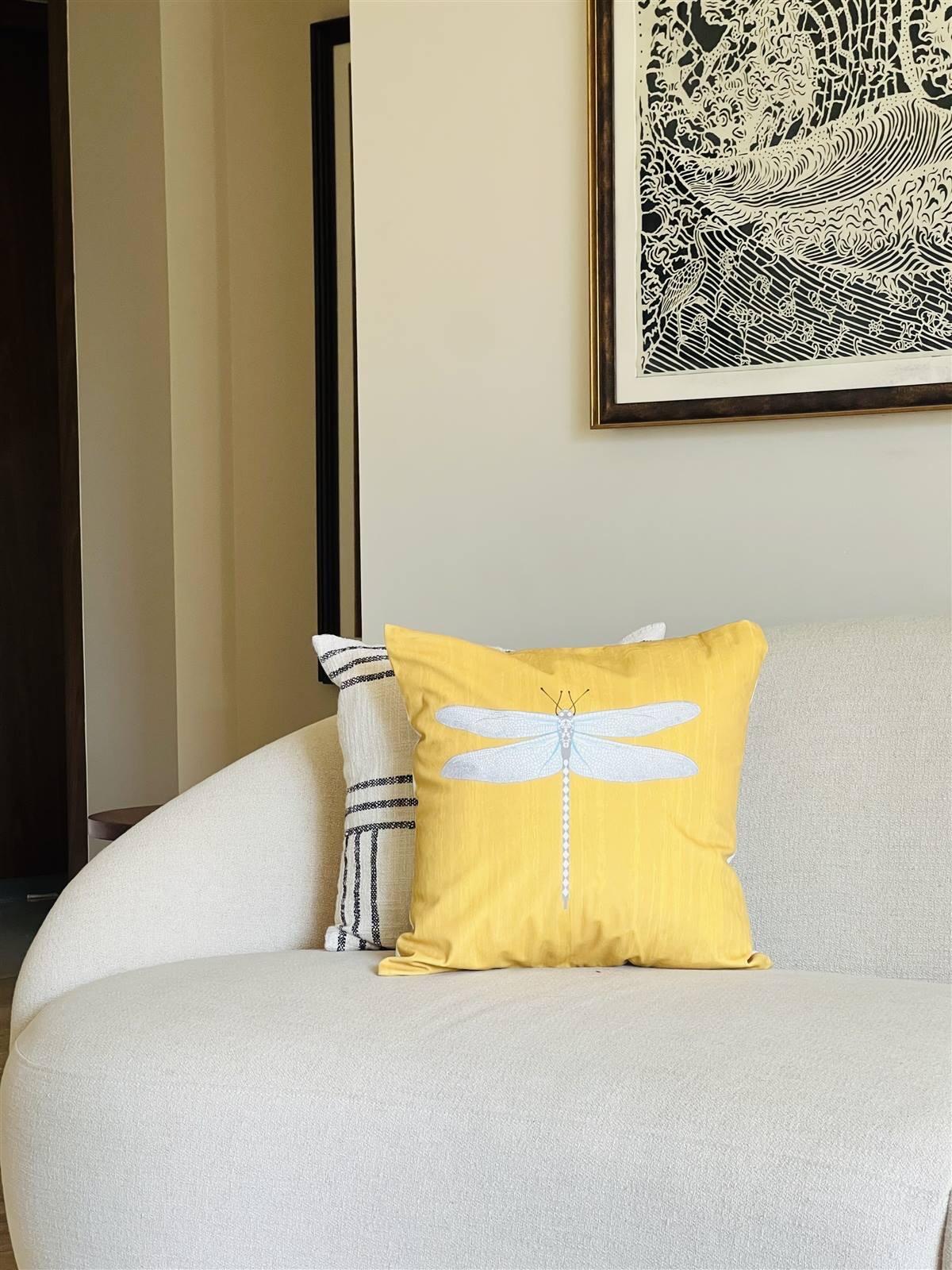 Dragonfly cushion