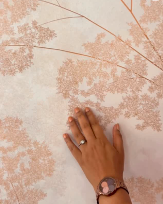 Cream floral damask wallpaper in classic bedroom – The Wall Chronicles