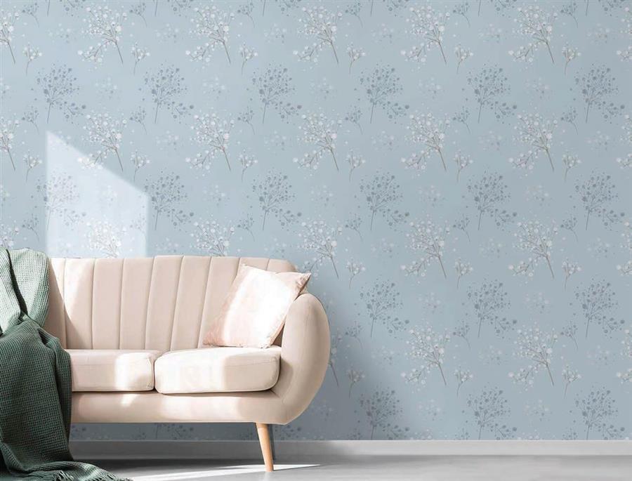 Baby's Breath living room wallpaper – The Wall Chronicles