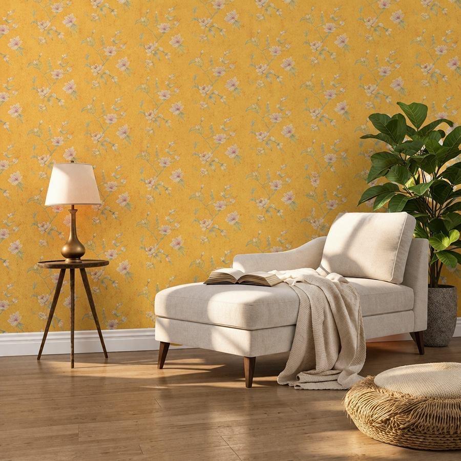 Blossoms living room wallpaper – The Wall Chronicles