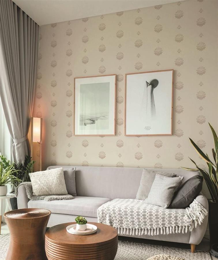 Heirloom Motif living room wallpaper – The Wall Chronicles