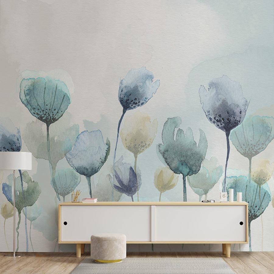 Tulips living room wallpaper – The Wall Chronicles