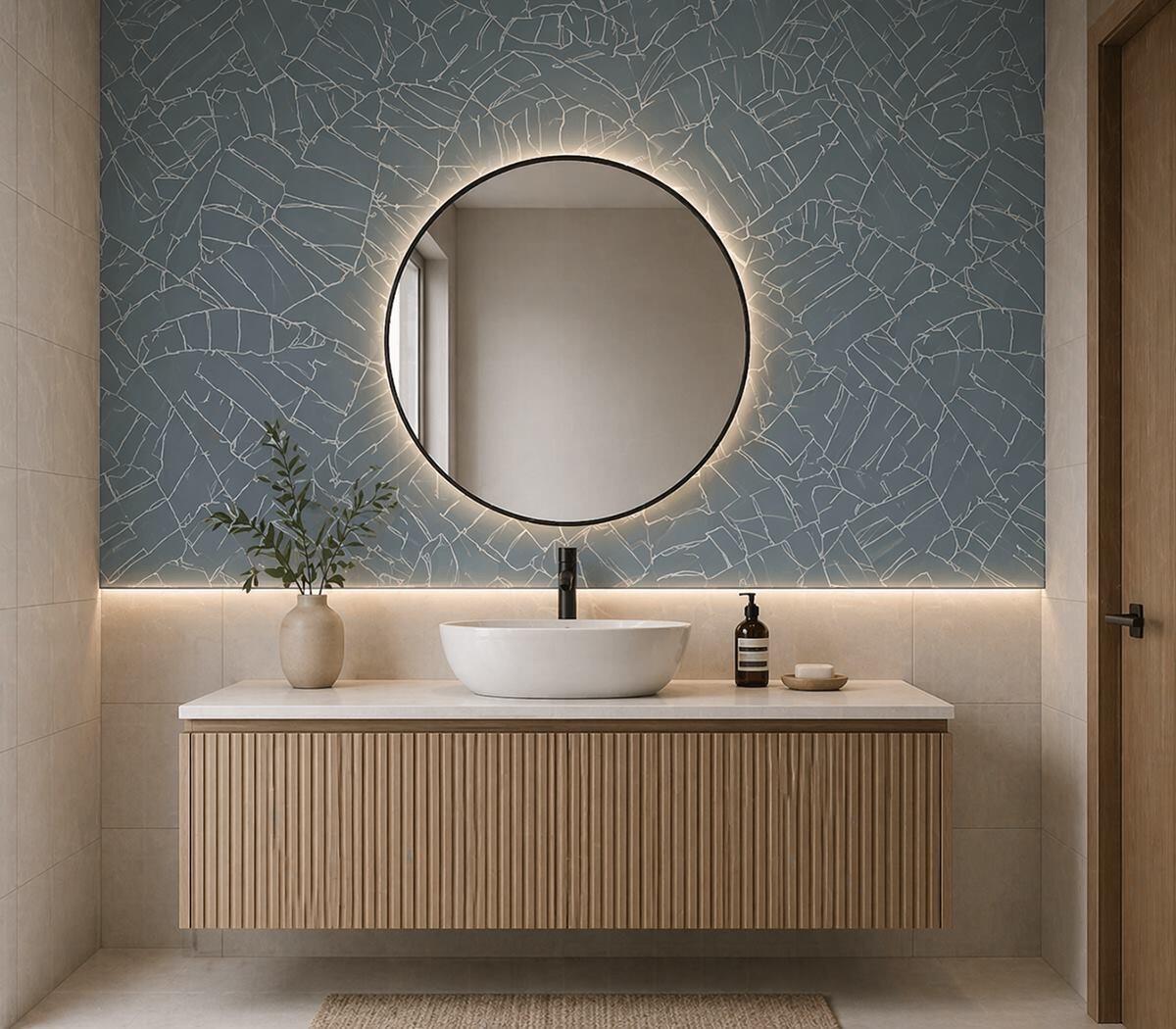 Minimalist Banana powder room wallpaper – The Wall Chronicles