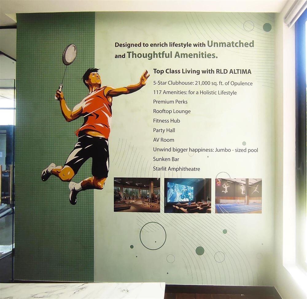 RLD Altima commercial wallpaper installation