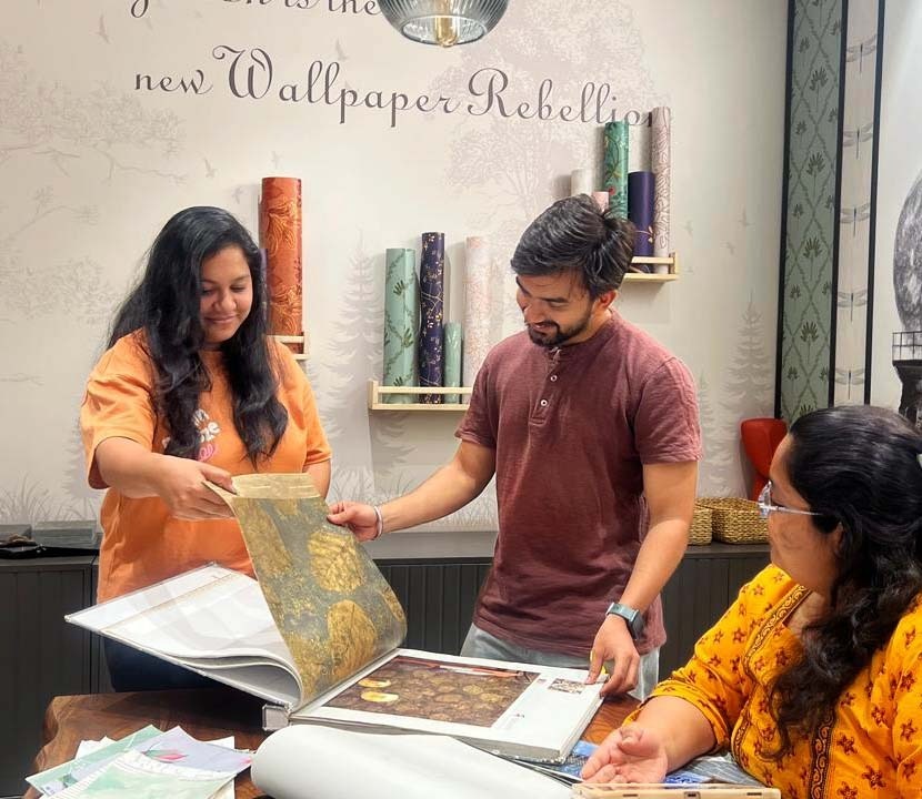 Wallpaper design service for interior designers and architects