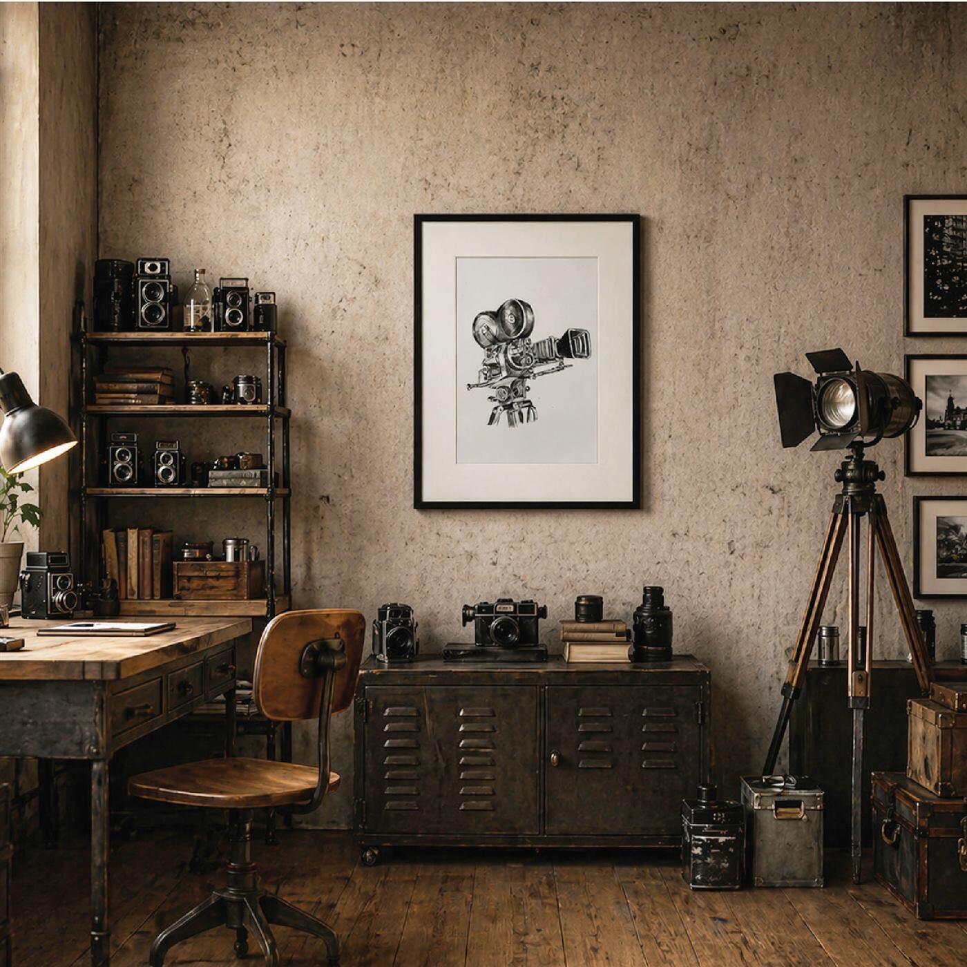 Cinema Camera – art paper print