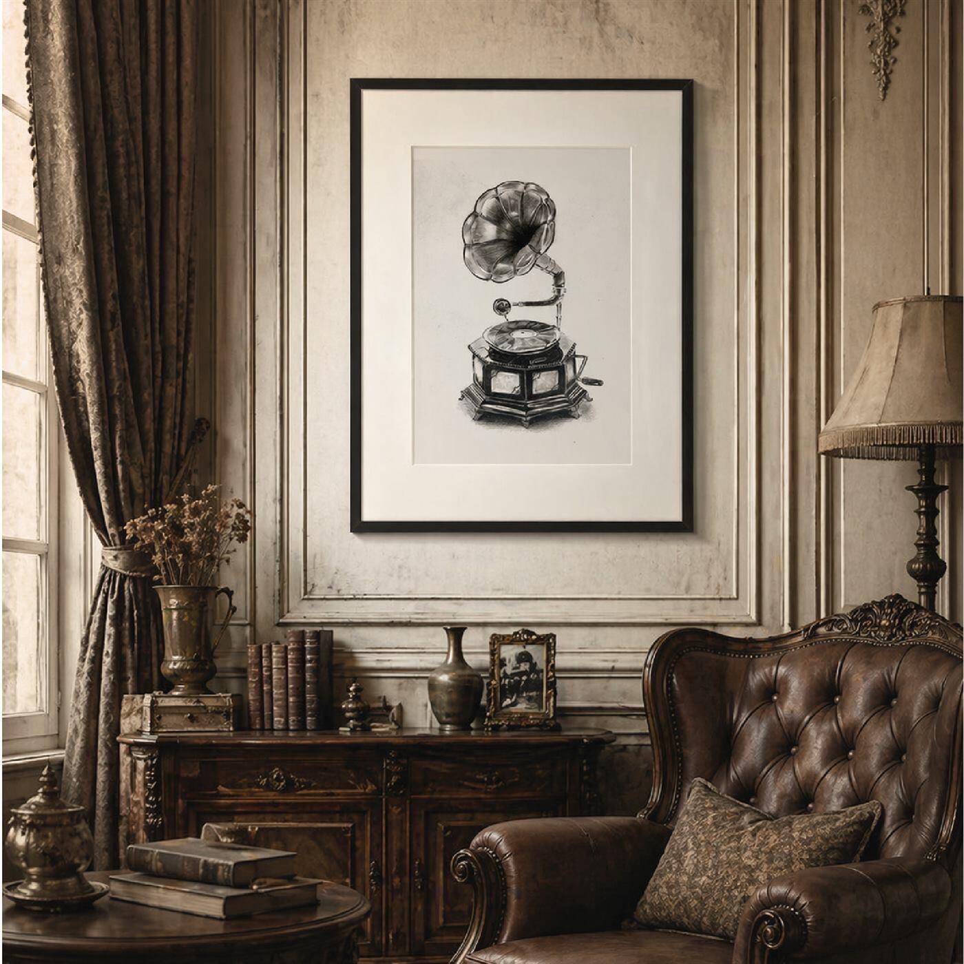 The Gramophone – art paper print
