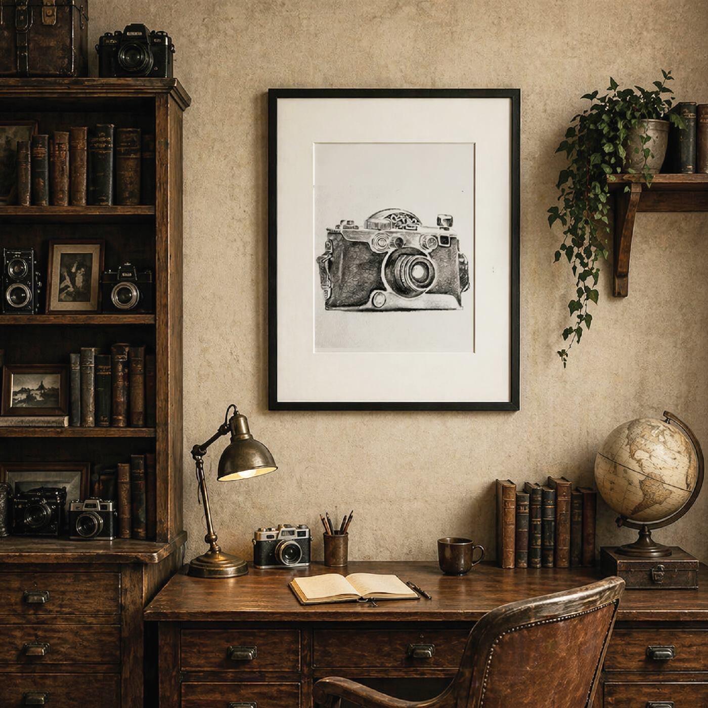 The Vintage Camera – art paper print