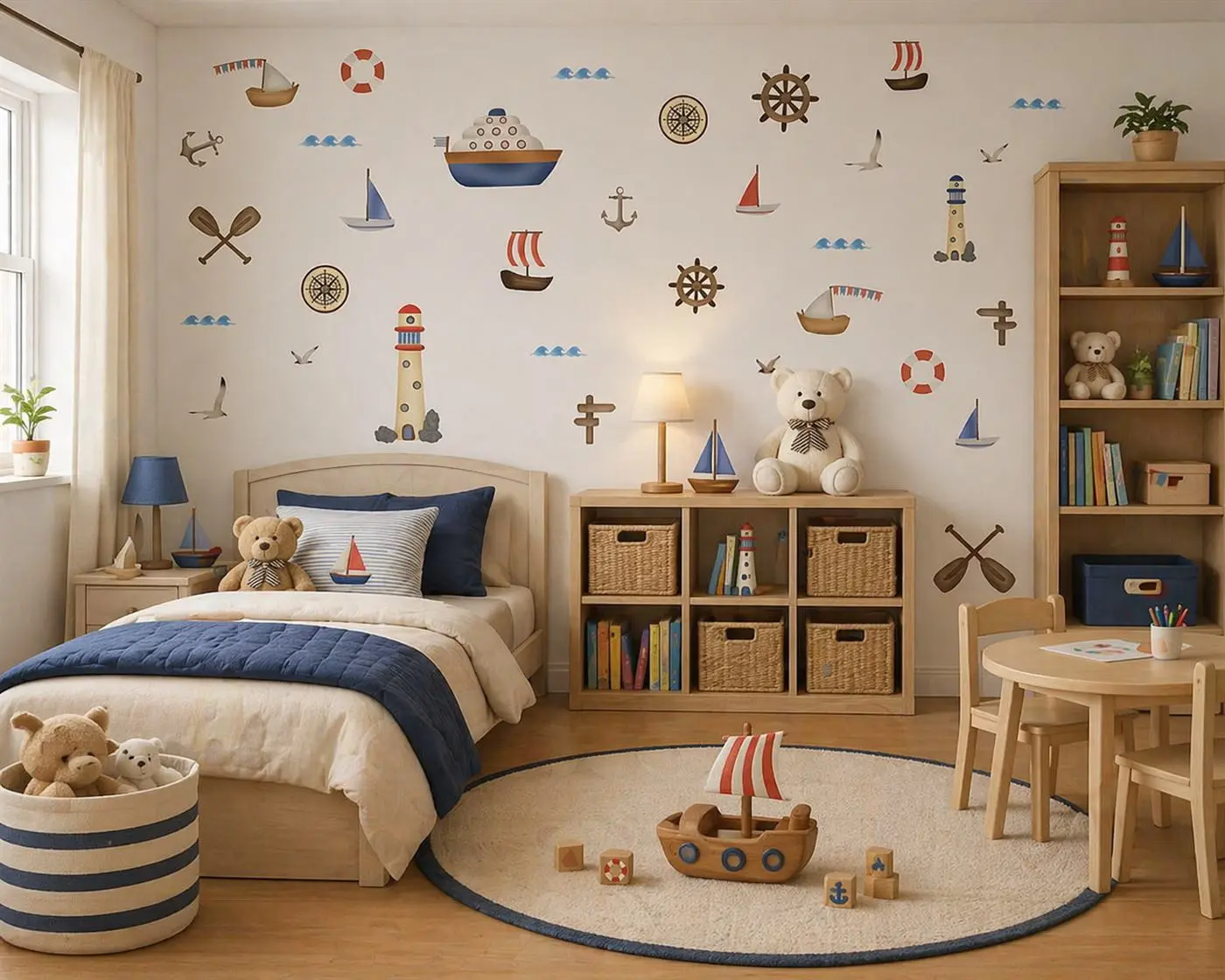 Nautical wall sticker set