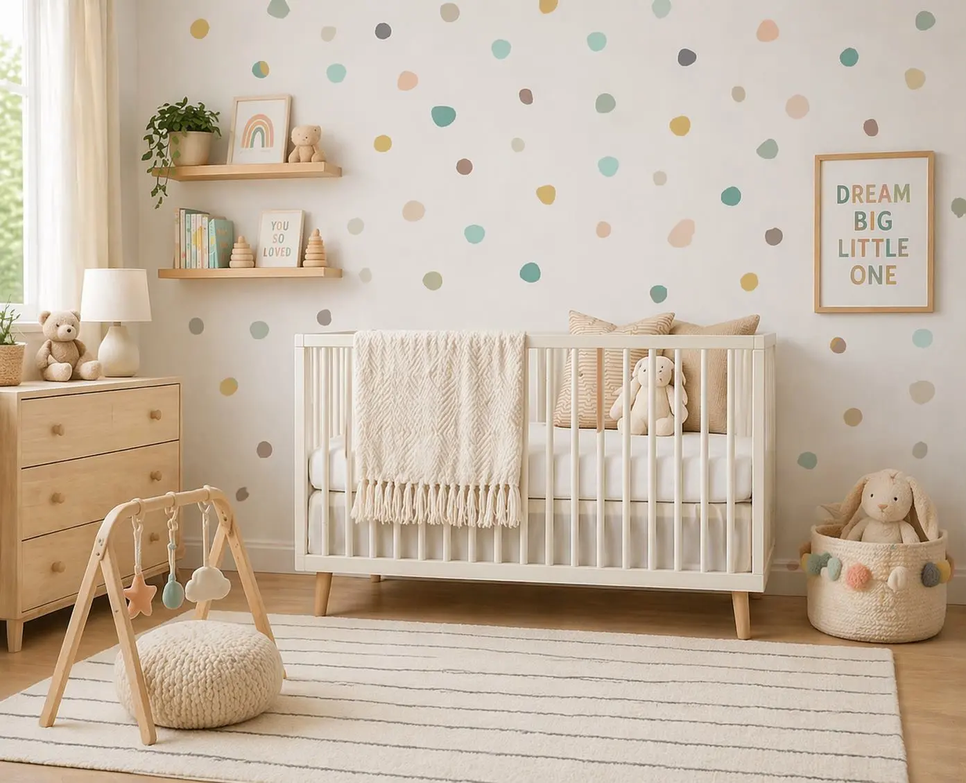 Pebbles nursery wall stickers