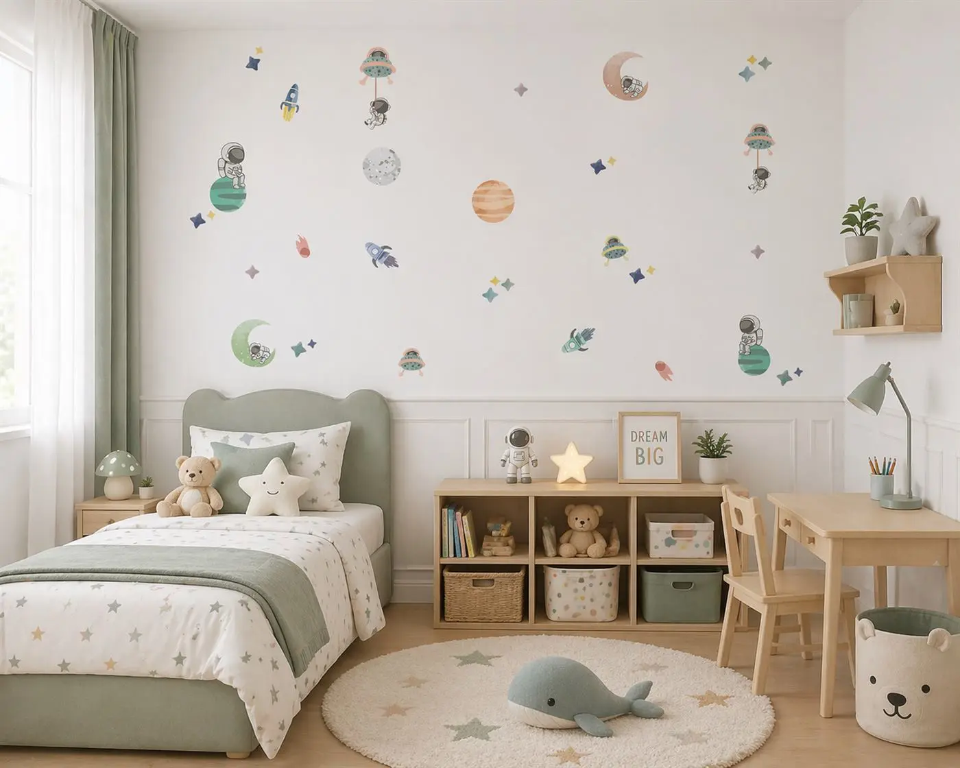 Space wall sticker set