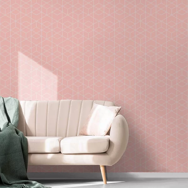 Những hình ảnh tường nhà bếp màu hồng sẽ khiến bạn không thể rời mắt. Sử dụng màu sắc tươi tắn này giúp cho không gian trở nên tươi mới, trong lành hơn.
